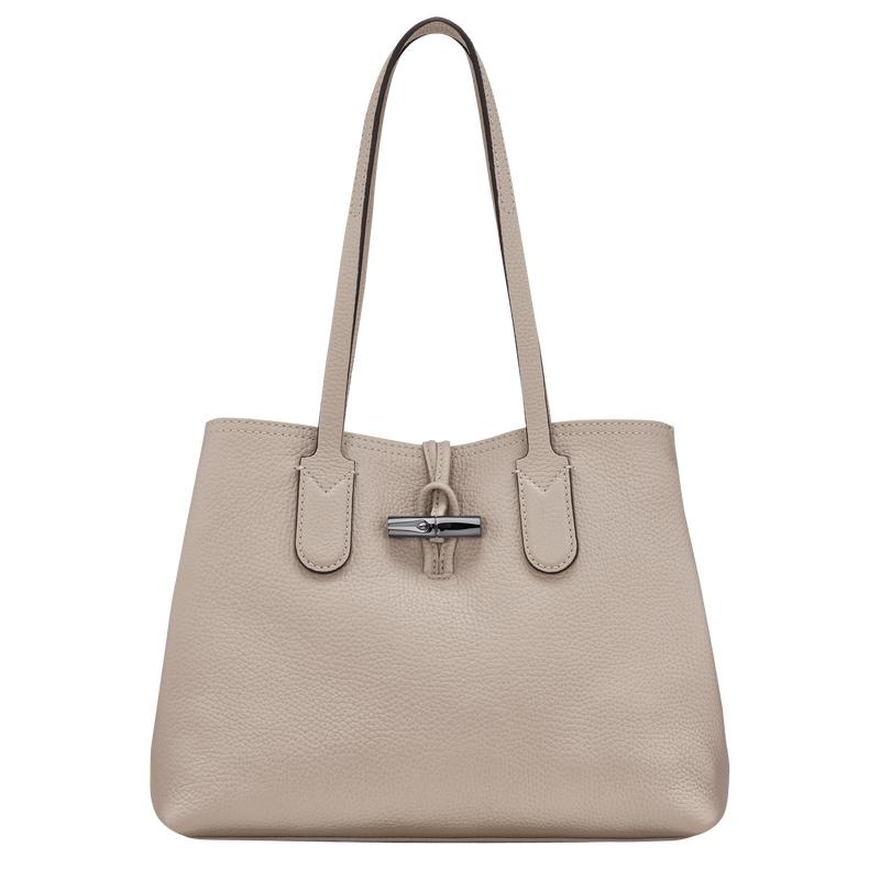 Longchamp Roseau Essential M Tragetaschen Damen Grau | 2579-QKGMP