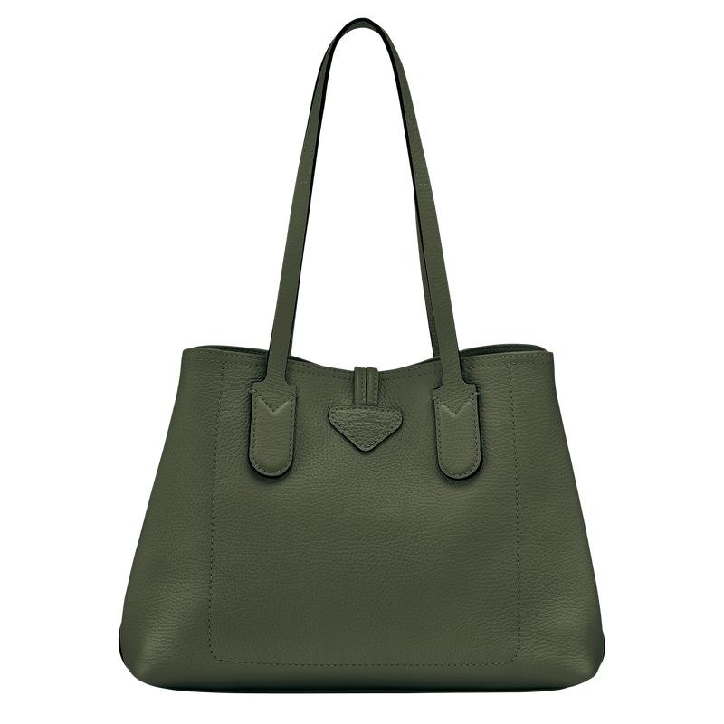 Longchamp Roseau Essential M Tragetaschen Damen Khaki | 3972-ZVNHF