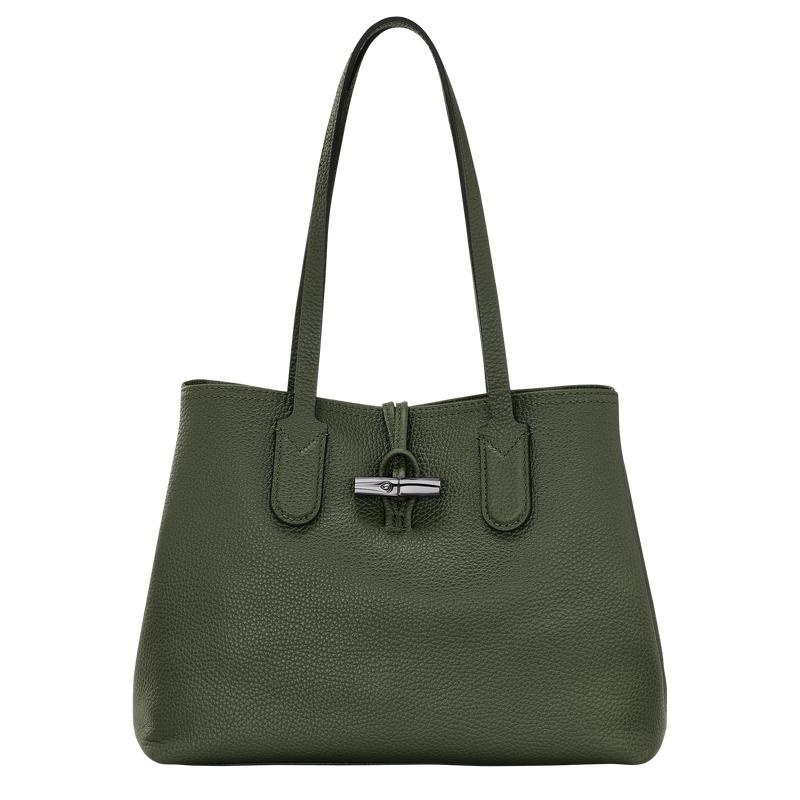 Longchamp Roseau Essential M Tragetaschen Damen Khaki | 3972-ZVNHF