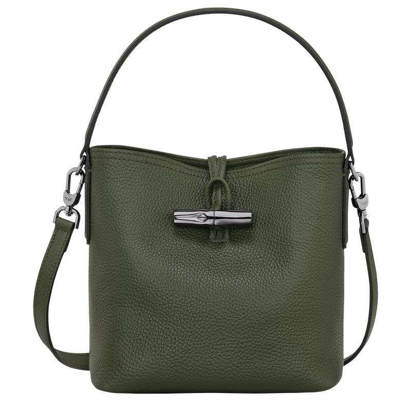 Longchamp Roseau Essential XS Bucket Tasche Damen Khaki | 0275-DXYGK