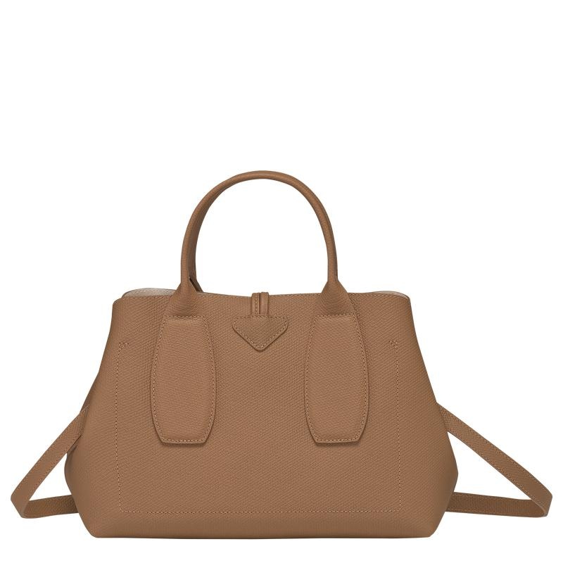 Longchamp Roseau M Handtasche Damen Braun | 9367-GTYRM