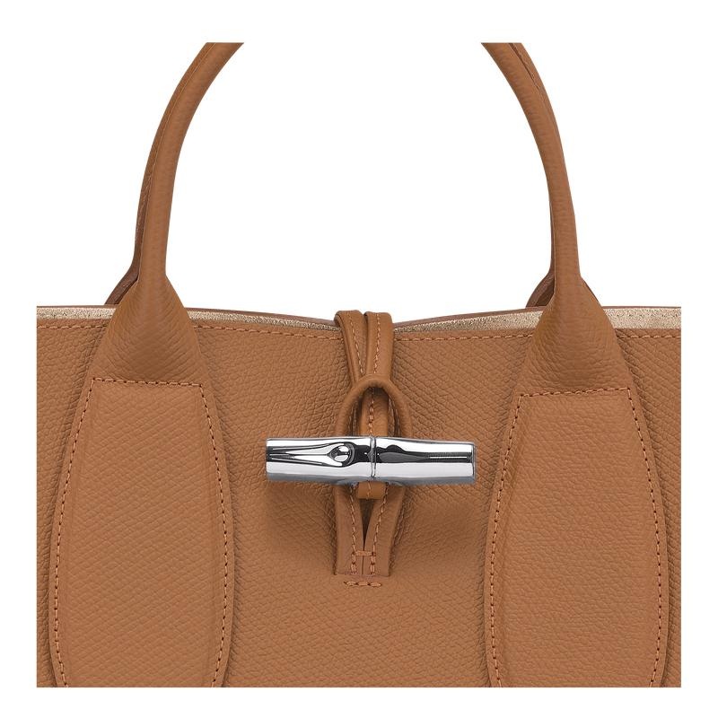 Longchamp Roseau M Handtasche Damen Braun | 9367-GTYRM