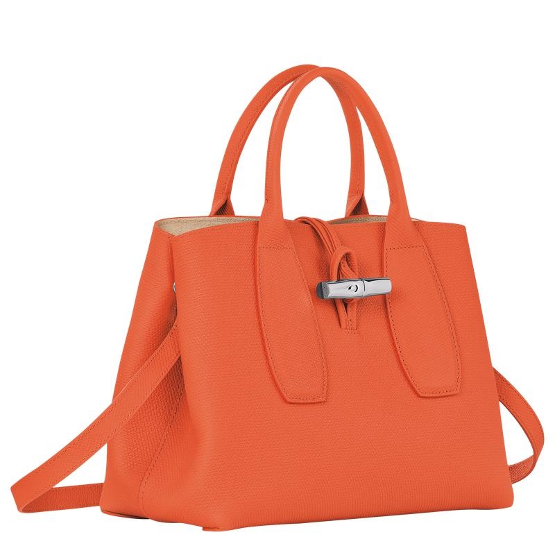 Longchamp Roseau M Handtasche Damen Orange | 6841-SFDGB