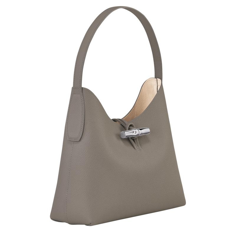 Longchamp Roseau M Hobo Tasche Damen Grau | 9438-TZVBI