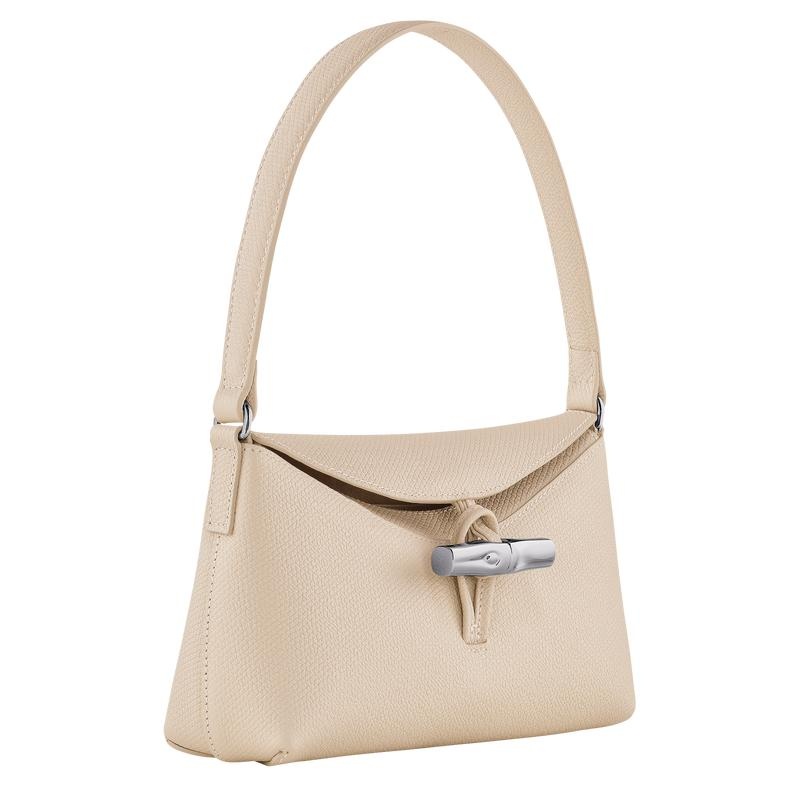 Longchamp Roseau S Hobo Tasche Damen Weiß | 3156-XAUQI