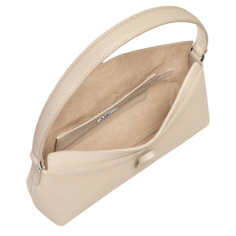 Longchamp Roseau S Hobo Tasche Damen Weiß | 3156-XAUQI