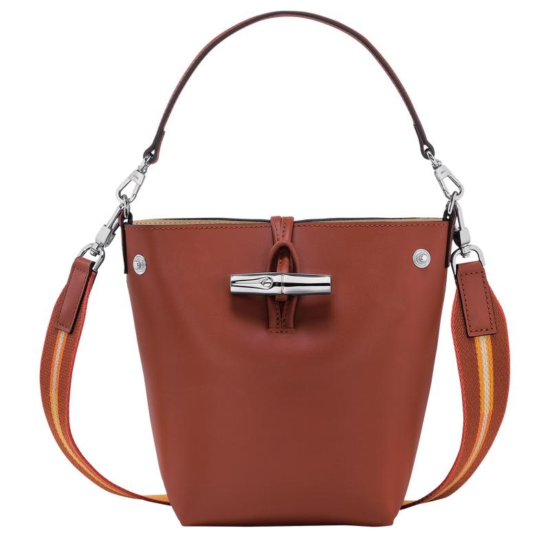 Longchamp Roseau XS Bucket Tasche Damen Braun | 3261-FPDNH