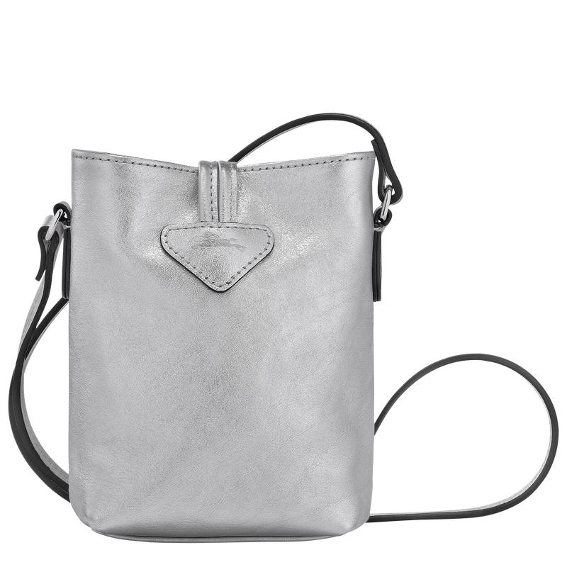 Longchamp Roseau XS Umhängetasche Damen Silber | 0815-HSEBA