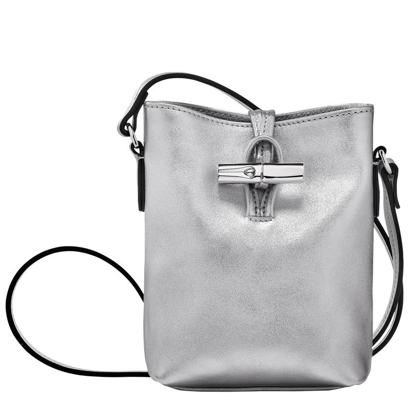 Longchamp Roseau XS Umhängetasche Damen Silber | 0815-HSEBA