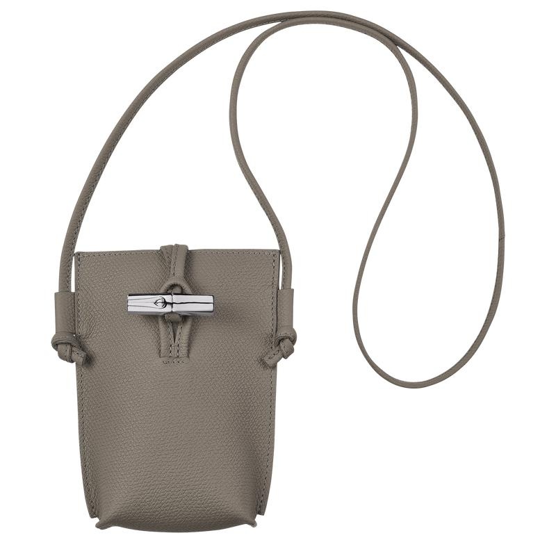 Longchamp Roseau with lace Handyhülle Herren Grau | 7826-YCKIW