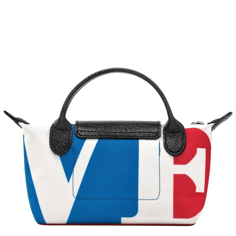 Longchamp x Robert Indiana Beuteltasche Damen Weiß | 4562-LHMTF