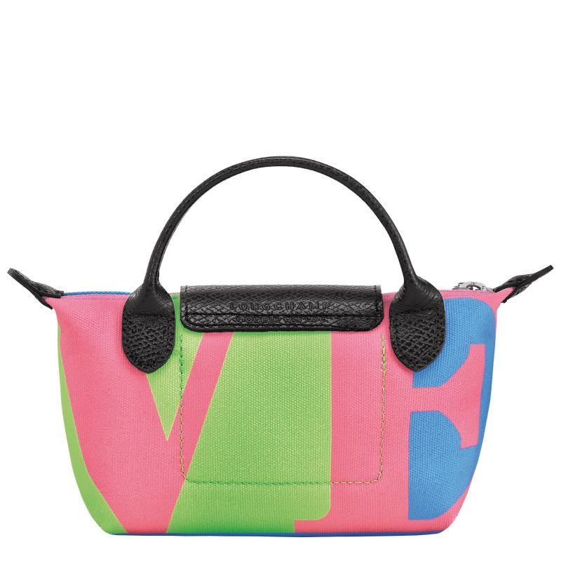 Longchamp x Robert Indiana Beuteltasche Herren Rosa | 1498-YZEQD