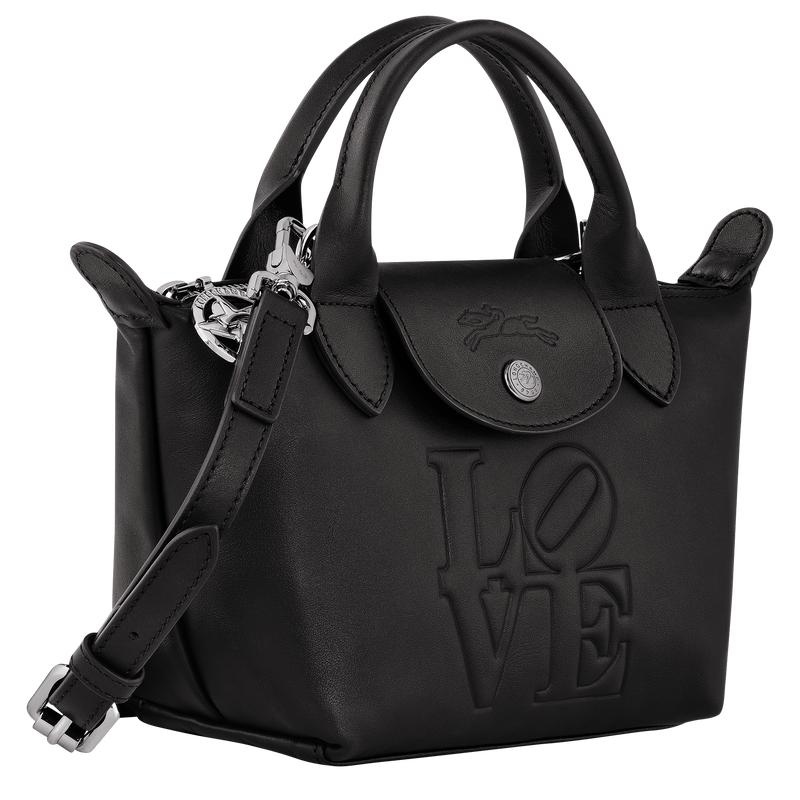 Longchamp x Robert Indiana XS Handtasche Damen Schwarz | 1246-UTOJC