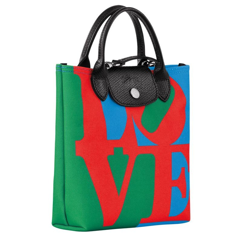 Longchamp x Robert Indiana XS Umhängetasche Damen Red/Navy | 6981-FVWNO