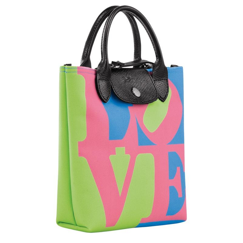 Longchamp x Robert Indiana XS Umhängetasche Damen Rosa | 9304-MKYLZ