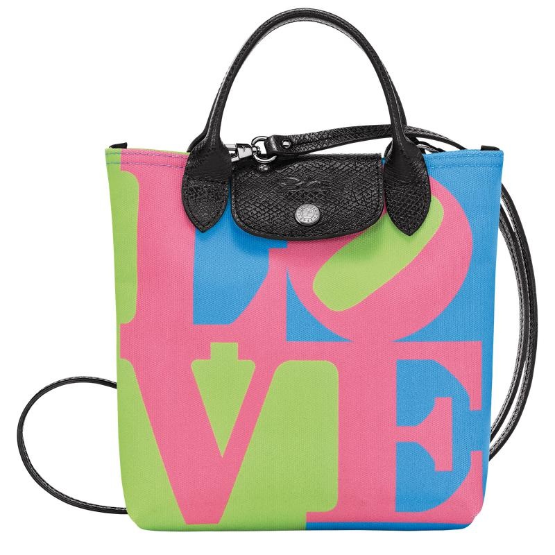 Longchamp x Robert Indiana XS Umhängetasche Damen Rosa | 9304-MKYLZ